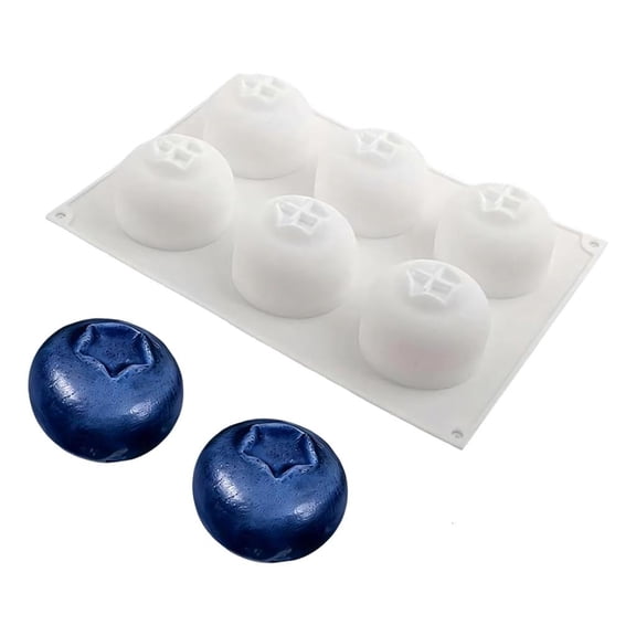 AOOOWER Food Grade Silicone Blueberry Shape Muffin Pan For Home Baking And Party Pastry