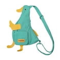 thumbnail image 3 of Wxqbjtam Duck Shaped Shoulder Bag Chest Bag Satchels Work Large Capacity Fashion Shopping Green, 3 of 9