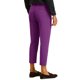 thumbnail image 3 of Pantalones de vestir recortados de hombre con pliegues y ajuste slim fit en color púrpura 28, 3 of 5