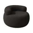 thumbnail image 4 of Reposapiés Sofá perezoso Sillón decorativo Mueble suave multifuncional Asiento portátil Negro, 4 of 9