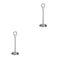 thumbnail image 1 of Baohd Contemporary Table Number Holder Photo Stand for Trendy Hotel Settings Silvery 20cm 2Set, 1 of 6