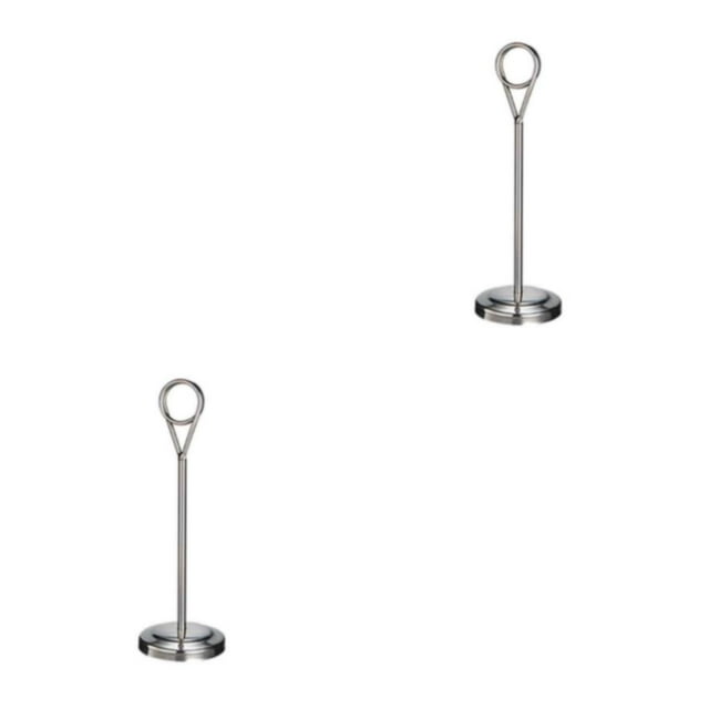 Baohd Porte-Numéro de Table Contemporain Photo Stand pour les Paramètres de l'Hôtel à la Mode Argenté 20cm 2Set