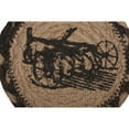 thumbnail image 5 of VHC Brands Sawyer Mill Charcoal 100% Jute Braided Coaster Set 6 pcs, Plow, 5 of 7