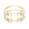thumbnail image 5 of Baguette & Round White Cubic Zirconia Enhancer Guard Ring 14K Yellow Gold Ring Size - 8.5, 5 of 10