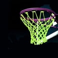 thumbnail image 3 of Net Basketball Net Glowing Luminescent Nylon Basketball Net with 12 for Outdoor Yellow, 3 of 8