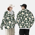 thumbnail image 5 of Picia White Daisies and Bee Women's Men's UPF 50+ Sun Protection Hoodie Shirt Long Sleeve SPF Fishing Outdoor UV Hiking Lightweight Shirts-XX-Large, 5 of 9