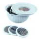 thumbnail image 1 of Cuenco Colador De Alimentos, Cuenco Colador De Acero Inoxidable Con Tapa Desmontable 4 En 1, Base Antideslizante, 3 Accesorios De Rejilla, 1 of 7