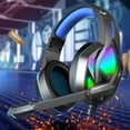 thumbnail image 5 of Gaming Headset, Surround Stereo Gaming Headphones with Noise Cancelling Mic, With Noise Cancelling Mic,Computer Headset,Deep Bass Stereo Sound,Red and Blue, 5 of 5