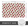 thumbnail image 2 of Sikiie Hand Drawn Strawberry Print Flannel Anti-slip Floor Mat 16x24in, Thickened Dustproof Entrance Door Mat Floor Mat for Kitchen, Bathroom, Laundry Room, 2 of 7