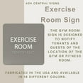 thumbnail image 6 of ADA CENTRAL SIGNS - 6" X6" Exercise Room Sign - ADA Compliant Tactile Graphics Grade 2 Braille Text Acrylic Wall Sign - Gym Physical Fitness Workout Recreation Weightlifting Health Club Room Signs, 6 of 7
