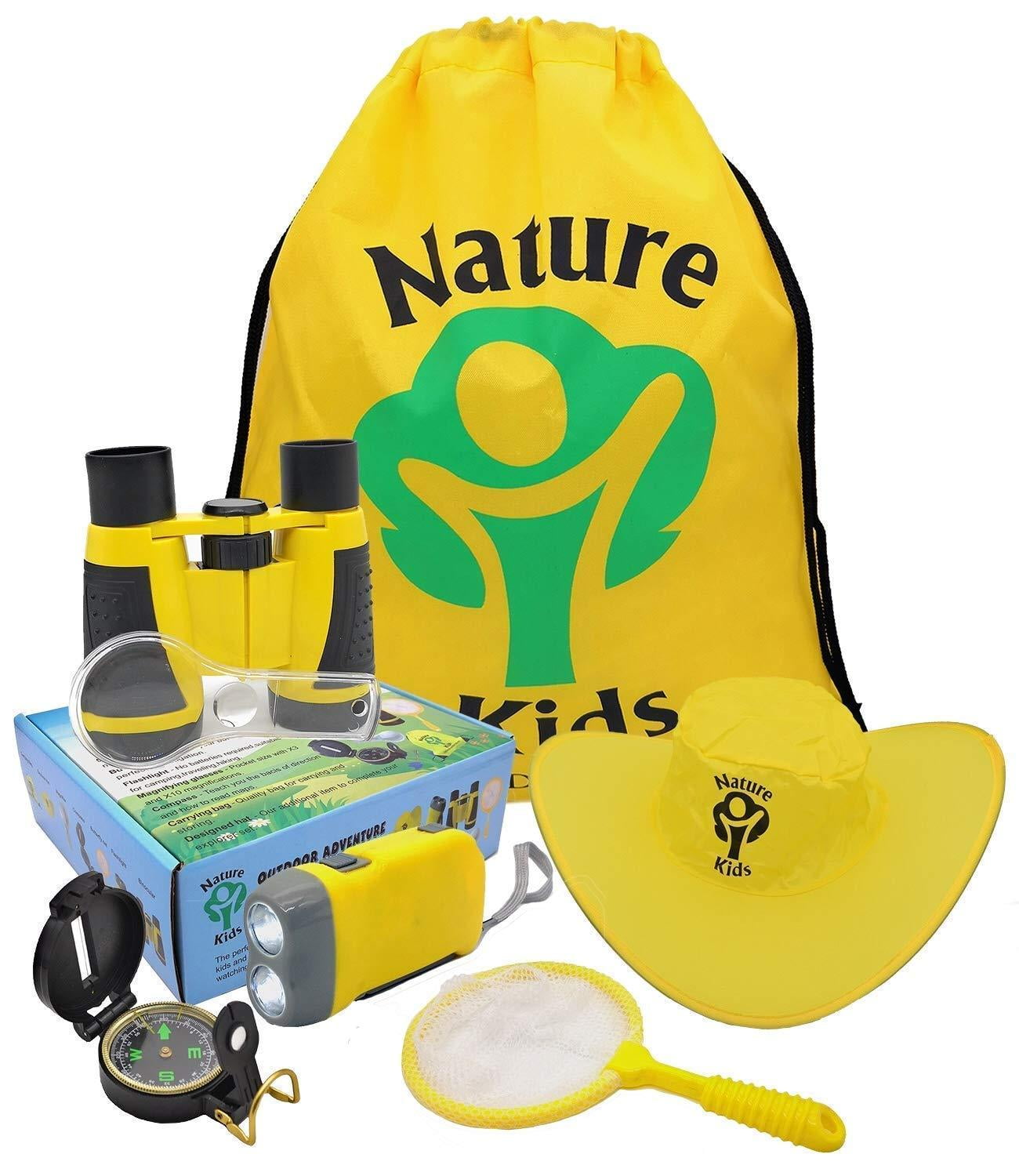 Adventure Kids Outdoor Explorer Kit, Children Binoculars, Flashlight