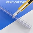 thumbnail image 6 of Delamu 3 Pack 3/8" x 39" Glass Door Silicone Seal StripShower Door Bottom Seal Sweep-Suitable for Glass-Stop Shower Leaks Frameless Shower Door Seal Strip, 6 of 9