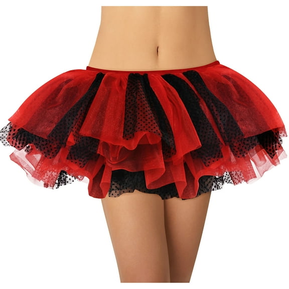 AMSCAN Tutu Halloween Costume Accessories, Red and Black, One Size