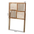 thumbnail image 4 of Baxton Studio Adler Transitional Slat Back Support Rubberwood Headboard, Twin, Ash Walnut, 4 of 6
