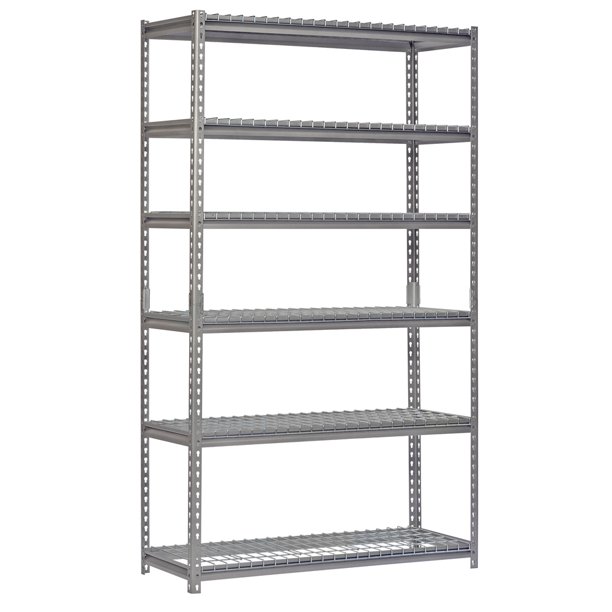 Edsal 48 in. W x 84 in. H x 18 in. D 6Shelf Steel Shelving Unit