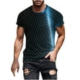 thumbnail image 1 of Birdeem Chemises pour Hommes T-Shirt à Manches Courtes Col Rond Imprimé Mode Décontractée Manches Courtes, 1 of 12