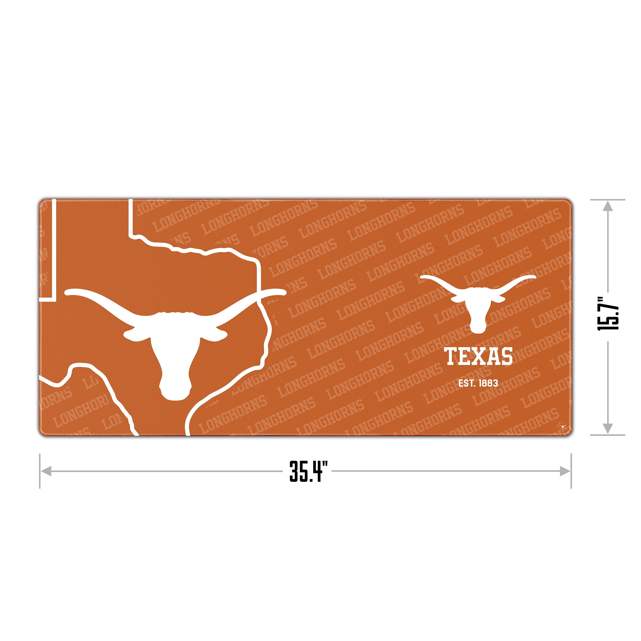 YouTheFan NCAA Texas Longhorns Logo Series Desk Pad
