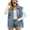 Blue, variant on Women'S Vintage Denim Jean Vest Oversized Button Down Jean Waistcoat Gilet Blue XS