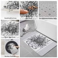 thumbnail image 6 of Eucalyptus Gray Bath Mat 3 Piece Bathroom Rug Set, Stripes Bottle Flower Cactus Plant Non Slip Bath Rug Contour Mat and Toilet Lid Cover, Absorbent Shower Mats Soft Bath Rugs and Mats Sets, 6 of 8