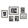 Kate and Laurel Bordeaux Gallery Frame Wall Set of 6, Charcoal Gray