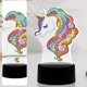 thumbnail image 3 of DIY diamante pintura LED luz caballo Animal bordado noche lámpara hogar ornamento, 3 of 9
