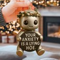 thumbnail image 3 of Cute Mini Desktop Robot Companion for Psychological Health with Inspirational Slogans and Anxiety Management, 3 of 6