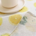thumbnail image 4 of AUQ Table Cloth Soft Cotton Linen Fabric Circular Table,Simple Yet Elegant Round Tablecloth for Coffee Tables and Dining Rooms,Leaf, 4 of 4