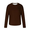 thumbnail image 4 of fatyb Men's Long Sleeve T-Shirts Casual Crew Neck Tshirts Lightweight Plain Basic Tee Tops Size S-5XL, 4 of 6