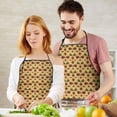 thumbnail image 5 of Beige Buffalo Pattern Apron-Garden Aprons for Women with Pockets-Cotton Linen Waterproof Kitchen Cooking Gardening Aprons Adjustable for Kitchen,Cooking,BBQ and Salon 33x27 Inch, 5 of 7