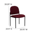 thumbnail image 3 of Scranton & Co Side Stacking Chair in Black and Burgundy, 3 of 8