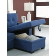 thumbnail image 4 of Living Room Modern Linen Sectional Sofa 220cm with Chaise and Storage, 4 of 19