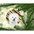 thumbnail image 2 of Carolines Treasures SC9322-CO1 Bichon Frise Candy Cane Holiday Christmas Ceramic Ornament, Multicolor, 2 of 2