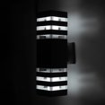 thumbnail image 4 of Moderno Impermeable Arriba Abajo Aluminio Cuboide Led Lámparas De Pared Doble Cabeza Lámpara De Pared Exterior E27 Enchufe Ac 85-240V Para Patio Jardín Porche Corredor Advancent HA024335-04, 4 of 5