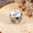 thumbnail image 3 of Kripyery 1/2Pcs Food Decision Dice - Stainless Steel Dinner Decider for Fast Food, Pizza, Sushi, Date Night Gift, 3 of 7