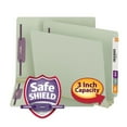 thumbnail image 4 of (2 pack) Smead 34725 Three Inch Expansion Folder, Two Fasteners, End Tab, Letter, Gray Green, 25/Box, 4 of 9