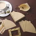 thumbnail image 4 of 1 caja de 1-4 tazas de papel de filtro de café 100 unidades de filtros de café por goteo, papel de filtro de café en polvo para colgar hecho a mano, 4 of 6