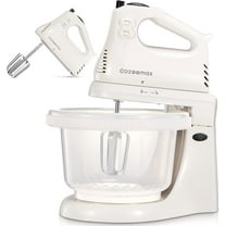 2 in 1 Hand Mixers Kitchen Electric Stand mixer with bowl 3 Quart, electric mixer handheld for Everyday Use, Dough Hooks & Mixer Beaters for Frosting, Meringues & More