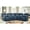 Dark Blue, variant on Genuine Leather Dual-Power Reclining Sectional Sofa with two Consoles, 5-Seat L-Shaped Sectional with Zero Gravity, USB/Type-C Ports & Modular Design
