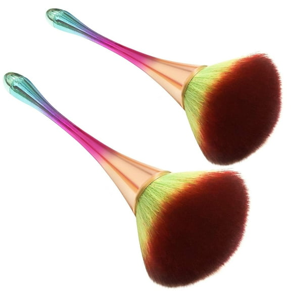 Super Large Mineral Powder Brush, Bronzer Kabuki Makeup Brush, Soft Fluffy Foundation Brush, Professional Powder Brush and Blush Brush for Daily Makeup (color-2 Pcs)