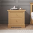 thumbnail image 3 of Child Craft Jordyn 2-Drawer Nightstand with Crowned Molding, Pine Wood Construction, Biscotti, 3 of 7