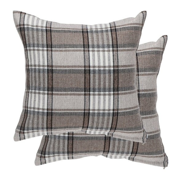 Unique Bargains Plaids Square Decorative Throw Pillow Covers, 2-Pack , 18" x 18" #5