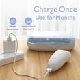 thumbnail image 3 of Momcozy Baby Nail File Electric, Rechargeable Baby Nail Clipper, Gentle Baby Nail Trimmer Electric with Night Light, 7 Grinding Head Replacement Pads, Blue, 3 of 6