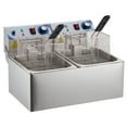 thumbnail image 5 of Garvee  2800W Commercial Electric Deep Fryers, 20 L, 2-Baskets, Silver, 5 of 7