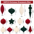 thumbnail image 2 of Conjunto de 30 Esferas Navideñas de Terciopelo para Fiesta Ouddy, 2 of 7