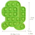 thumbnail image 2 of Simple Sensory Toy Fidget Dimple Toy Keychain, Silicone Bubbles Flipping Board Toy, Stress Relief Dimple Fidget Toy for Concentration Training, Hand Exercise Educational Toy for Kids Adults (#36), 2 of 2