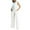 White, variant on Fgnfyis Womens Elegant Solid Color Suit Vest Tank Cardigan Pockets Tops Wide Leg Pants Suit Two Piece Sets for Women Pants Sets White S