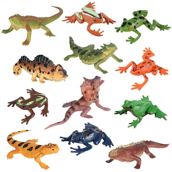 1set Forest Animal Figurines Realistic Rainforest Woodland Animals Toy Set Animal Statues