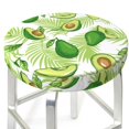 thumbnail image 3 of Fotbe Avocado And Tropical Palm Leaves Stool Covers Round,Waterproof Round Bar Stool Covers Bar Chair Covers Washable Stool Cushion Slipcover for 12-14 Inch Chair-14 inch, 3 of 7