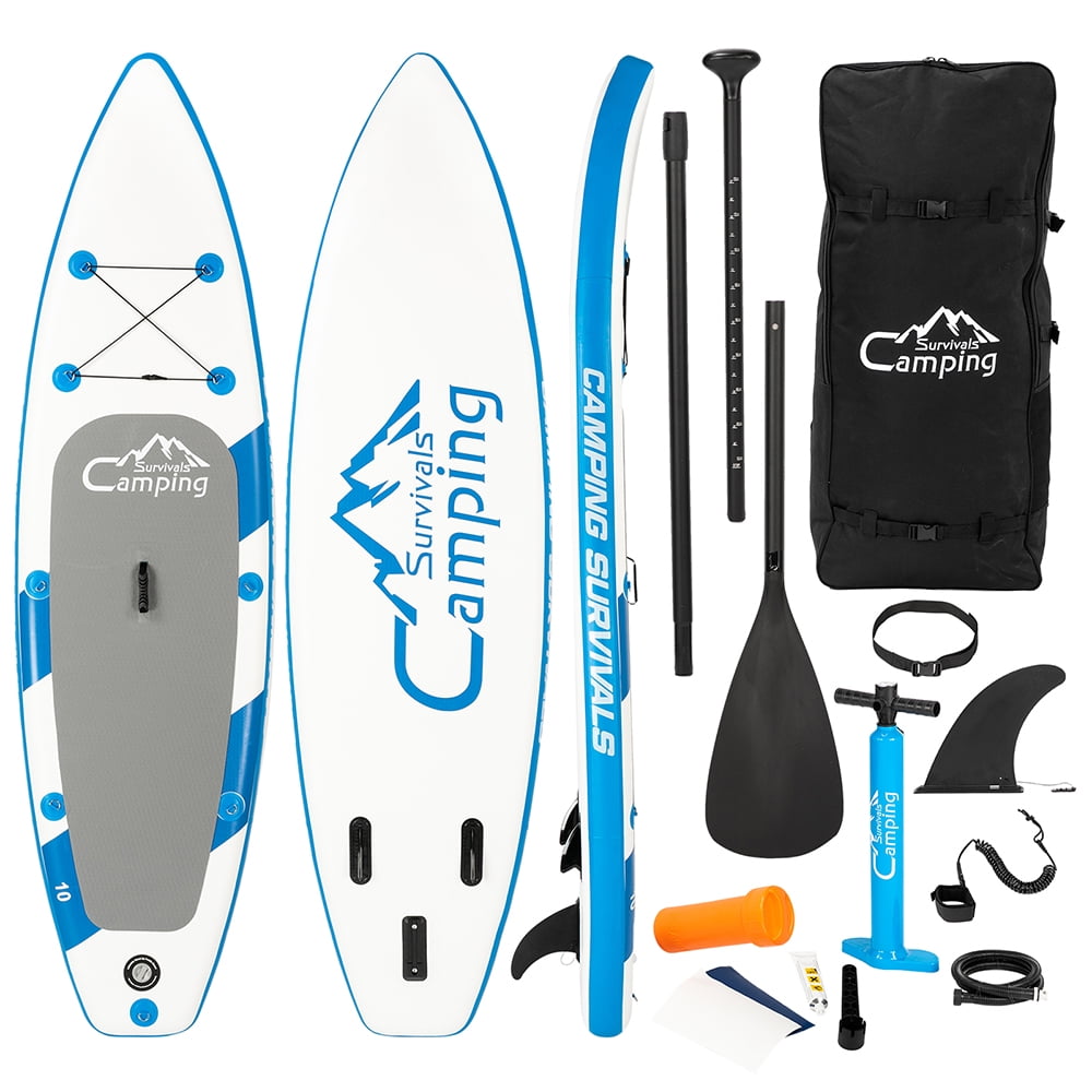 Campingsurvivals 10' x32" x6" Inflatable Stand Up Paddle Board Package