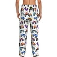 thumbnail image 3 of Balery Cartoon Monster Trucks1 print Men's Pajama Pants,Ultra Lightweight Pjs,Lounge Pant-Large, 3 of 9